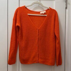 NWOT Sézane Barry Cardigan in Tangerine